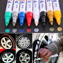 12 spalvų vandeniui atsparus automobilių padangų protektoriaus gumos metalo nuolatinis dažų žymeklis KTY balta