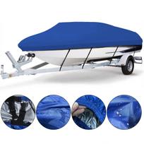 210D Oxford vandeniui atspari valties uždangalas - Lauko jachtos ir baidarės apsauga nuo saulės ir dulkių 11-13FT (420cm×270cm) mėlyna