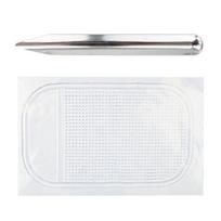 2 Piece Set Beading Tool and Non-Slip Pad for DIY Jewelry Making Scoops Beads with Ease Curved Metal Tool with Tip Tube 1 white