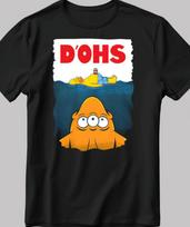 New T-Shirt Unisex The Simpson Homer Short Sleeve White-Black T Shirt C226 M white