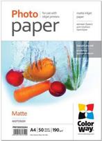 Photo Paper, Matte, 190 g/m², A4, 50 sheets PM190050A4 | 4823108631770