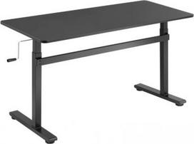 Manually adjustable sit-stand desk EO0027 | Ergonomic | Height adjustment 70-117 cm | Maximum load weight 40 kg | Black EO0027 | 4052792059922