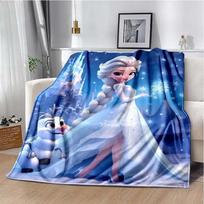 Šaldytos Elzos Princesės Anime kawaii Antklodė Super Minkšta Mielas Antklodė Kelionei Lovos Patalynė Sofai Sofa Antklodė Gimtadienio Dovana#(1) 100X130CM pilka spalva