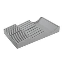 Magnetic Drawer Knife Organizer Insert Storage Tray for Most Kitchen Drawers Holds 16 Knives And 1 Sharpener Easy Access And Cleaning Plastic Holder pilka