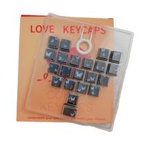 21Key Layout ABS Plastic Keycaps With Butterfly Heart Translucent Design Original Height for Backlit Keyboards juoda