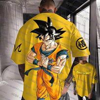 Goku Specialus Japonijos Anime Futbolo Marškinėliai Dragon Ball Vyrams/Moterims Vaikams Per dydį T-shirt Greitai džiūstantis Kvėpuojantis Bandai Cosplay T-shirt XS black