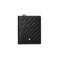 Montblanc M_Gram 4810 Press Stud Closure Embossed Calfskin Wallet Unisex wallet Black 130025 Gift Set(Basic Set+Box+Shopping Bag)