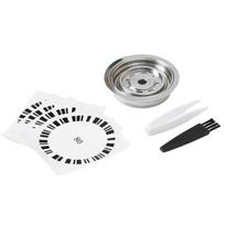 Innovative Coffee Machine Conversion Tray Stainless Steel Coffee Pods Adapter Coffee Pods Attachment for Various Setting white