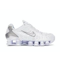 Nike Shox TL Vyriški Balti Metalinio Sidabro Maksimaliai Oranžiniai AV3595-100 EU 42 white