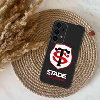 Stade-Toulousain dėklas telefonui Samsung S25,S24,S21,S22,S23,S30,Ultra,S20,Plus,Fe,Lite,Note,10,9,5G Juodas dangtelis Samsung S225G black