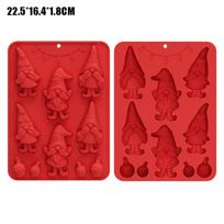 Christmas Series Christmas Tree Chocolate Mousse Food Grade Silicone Mold Easy Release Cake Mold as the picture red