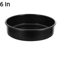 Maistinės kokybės 4/6/8/9/10 colių pyrago forma, nelipni, karščiui atspari kepimo skarda, anglinio plieno apvali maisto talpykla, buitinė black