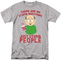 South Park  No Stupid Questions  T-Shirt - Regular or Tank - to 5X 2XL white