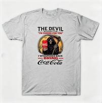 summer Grim Reaper Diet Coke Parody  Soda Lover Dark Comedy TShirt Unisex Casual and Comfortable Tshirt Streetwear 4XL gray