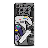 Žaidimo valdiklio grafikos telefono dėklas, skirtas Samsung Galaxy S26 S25 S24 S23 S22 S20 S21 FE Ultra S25 Edge Plus 5G, minkštas TPU dangtelis Capas for Samsung S25Ultra