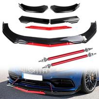 Universal Car Front Bumper Lip Spoiler, Adjustable Angle, 20cm, Rod Splitter, Strut, Tie Bar, Body Kits, Car Accessories