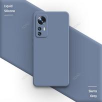 Originalus minkštas telefono dėklas Mi12 Xiaomi 12 12S 12X Xiaomi12 5G kvadratinis skysto silikono prabangus dangtelis atsparus smūgiams Funda priedai Xiaomi 12 gray