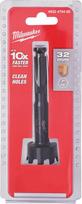 Milwaukee 4932479480 savaiminio padavimo medienos grąžtas, 32 mm, 1/4 colio šešiakampis kotas, HSS, 2 pjovimo briaunos