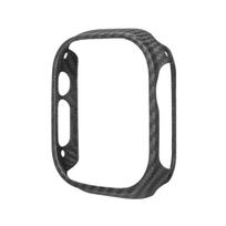 Apple Watch Ultra 3/2/1 dėklas 49mm Aramid anglies pluošto dėklas Išskirtinis minimalistinis plonas Atsparus kritimui Atsparus įbrėžimams Apsauginis dangtelis 600D Aramid Matte gray