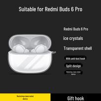 Compatible Protective Case for Xiaomi Redmi Buds 6 Pro and 5 Pro Wireless Bluetooth Headset - Transparent. Redmi Buds 6 gray