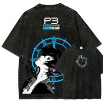 Persona 3 Reload Skalbiniai Marškinėliai Asmenybės Drabužiai Tinka Visais Metų Laikais Didelio Dydžio Unisex Gatvės Apranga Aukštos Kokybės Karštas Produktas Kasdieniam Dėvėjimui Šaunus Viršus M black