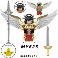 New movie cartoon character building blocks cartoon action doll model war angel extraordinary warrior mini doll model toy gift gray