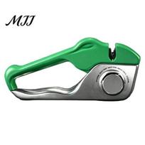 Durable Home Kitchen Tool 5-Stage Knife Sharpener with Adjustable Rotary Slot, Professional Manual for Dull Blade Sharpening Knives Scissors And Bread žalia
