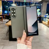 Solid Color Case For Samsung Galaxy Z Fold 7 6 5 5G Axis Hinge Protective Phone Case PC Hard Shell Fold7 Fold6 (Only Back Cover) For Galaxy Z Fold 6 juoda