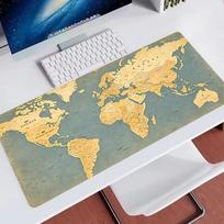 Popular Mouse Pad World Map Big Size E-sports Gamer Desk Mat Non-Slip Laptop Keyboard Pad Gaming Extended Mousepad For Best Gift 30cmx80cm(11.8x31.5inch)