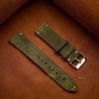 Suede Natūralios Odos Laikrodžio Dirželis 16mm 18mm 20mm 22mm Seiko Greito Atleidimo Senoviniam Rankų Darbo Juostai Aukštos Kokybės Laikrodžio Juosta 14mm žalia