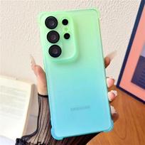 Gradient Clear Case For Samsung Galaxy S26 S25 S24 S23 Ultra Plus FE A57 56 55 37 36 35 27 26 17 Soft Cover Galaxy A27 blue