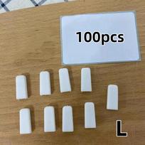 100Pcs Knife Tip Protectors Clear BPA Free Plastic Cutter Sleeves Anti-puncture for Home Kitchen Chef Knife Storage A7