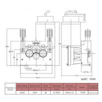 4 Roller Wire Feed Motor 15KG MIG MAG Welder Wire Feeder 70W 2-18m/min Speed Left Side Mount 30x10x12mm Wheels for 0.8-1.0mm Steel Wires