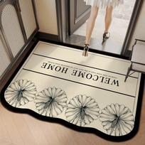 Prancūziškas Retro neslystantis vonios kilimėlis: Sugeriantis vandenį, greitai džiūstantis, atsparus dėvėjimuisi, pjaustomas odinis grindų kilimėlis 40*60cm