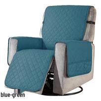Chivas Waterproof Quilted Sofa Blanket & Recliner Cushion Cover One-seater mėlyna