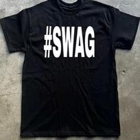 Vintage Large SWAG Bold Text Print T-and kids tshirt Men Women Y2K Urban Hip Hop Soft Cotton Short Sleeve Street Daily Tops 130 white
