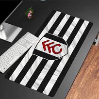 Fulham Futbolo Klubo Logotipas Pelės Padas, Žaidimų Pelės Padas, Klaviatūros Padas, Stalo Dekoras kompiuteriui nešiojamam kompiuteriui Gerbėjui Dovana Gimtadienio Dovana 30cmx60cm（11.8x23.6inch）