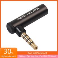 REXUS 90 Degree Right Angled 3.5mm Male To Female Audio Converter Adapter Connector L Type Stereo Earphone Microphone Jack PlugGood product China Mainland