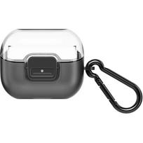 Samsung Galaxy Buds 3/Buds 3 Pro Clip Case with Carabiner, Hard Shell Earbud Protection, Secure Snap Closure, Clips to Bag, Belt Loop, US Version, black