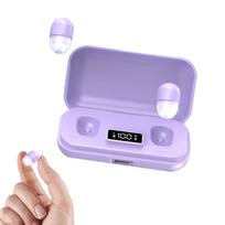 Xiaomi Mini Nematomos Bevielės Ausinės Miegui Į Ausį Mažos Ilgas Baterijos Veikimo Laikas Bluetooth Ausinės Triukšmo Slopinimas Žaidimams Sportui Darbui Ausinės violetinė