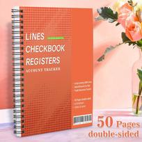 A5 Financial Tracker Spiral Notebook for Business Initial Product Series brown