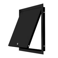 Apžiūros anga Aliuminio Metalinė Paslėpta Magnetinė Dangtis Sienai Luboms Techninės Priežiūros Angoms, Atidaroma Stumiant black