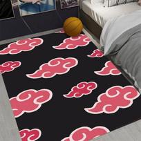 Anime Theme Carpet Various Style Somersault Cloud Sharingan Pattern Non Slip Rug Living Room Bedroom Decor 40cmx60cm white