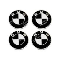 4 vnt. Automobilio ratų centriniai dangteliai 56 mm / 68 mm skersmens BMW Size 56mm&Quantity 4pcs juoda balta spalva