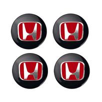 4Pcs 56mm Car Wheel Hub Center Cap Sticker Metal Emblem Stickers For Honda Civic Accord Fit City Vezel CRV Odyssey Pilot Jazz 56mm