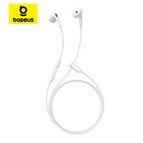 Baseus in-ear Wired Earphone CZ19 Type-C With Mic Wired Headphones For IOS Mac Xiaomi Samsung HUAWEI Computer Cellphone Headsets balta