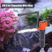 3W/5W 3-in-1 mini filtras akvariumo žuvų kempinės filtras deguonies tiekimo tylus oro siurblio filtras visiems 5W įvairiaspalvis