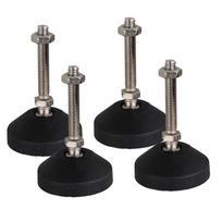 4 vnt. reguliuojami baldų slydimo lygiavimo kojelių padėkliukai Skersmuo 40MM 50MM 80MM Nailoninis pagrindas Universalus sąnarys Sriegiuotas M8 M10 M12 D50xM8x50mm