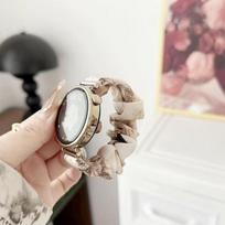 18mm 20mm 22mm Išmaniojo laikrodžio apyrankė Laikrodžio dirželis - Ledo šilko audinys Lday Moterims Mergaitei HUAWEI watch GT3 GT2 Samsung Galaxy Watch Amazfit XIAOMI Watch for 18mm gray