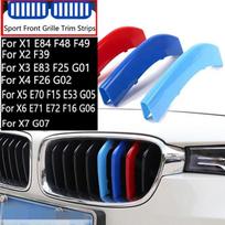 3 vnt./rinkinys Automobilio grotelių apdailos juostelė X1 X2 X3 X4 X5 X6 X7 E84 F48 F49 F39 E83 F25 G01 F26 G02 E70 F15 E53 G05 E71 E72 F16 G06 G07 BMW X1 [ 2010/2015 ]